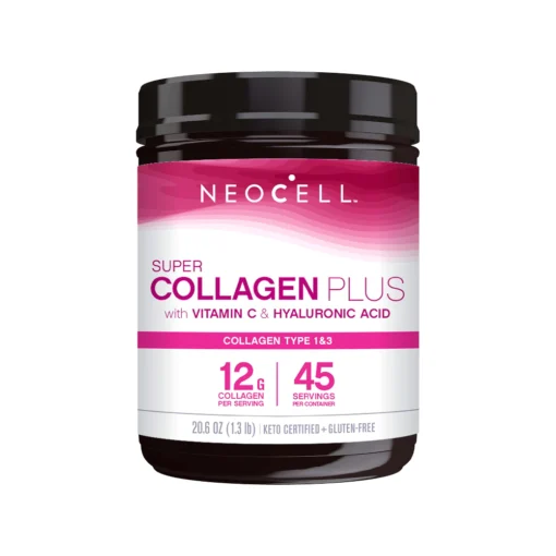 NeoCell Super Collagen Powder Collagen Plus includes Vitamin C & Hyaluronic Acid 20.6 Oz