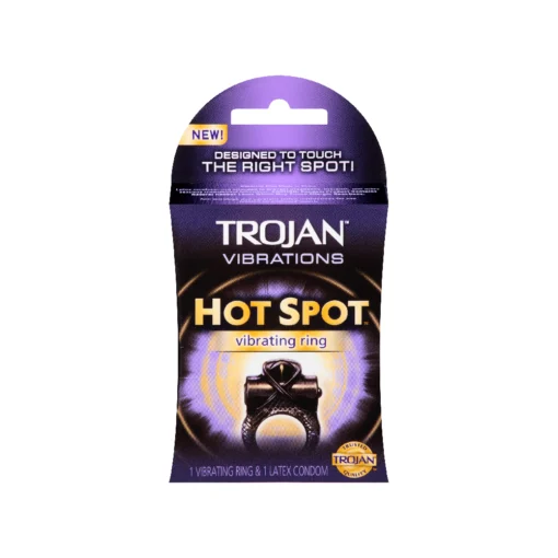 Trojan Hot Spot 1 Vibrating Ring 1 Latex Condom