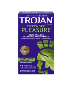 Trojan Extended Pleasure Climax Control Lubricant 12 Condoms