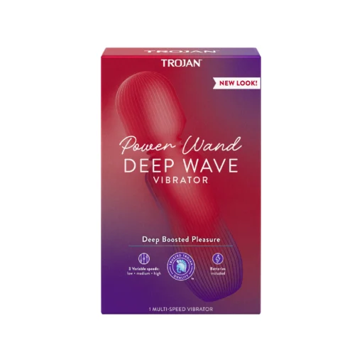 Trojan Power Wand Deep Wave 1 Multi-Speed Vibrator