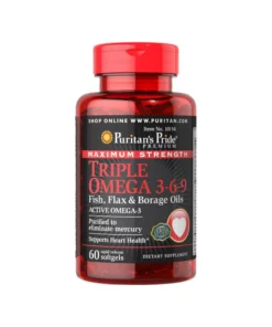 Puritan's Pride Maximum Strength Triple Omega 3-6-9 60 Softgels