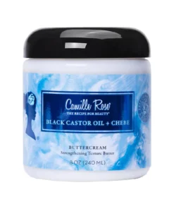 Camille Rose Black Castor Oil & Chebe Buttercream Strengthening Texture Butter 8 Oz