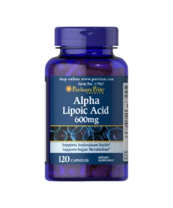 Puritan's Pride Alpha Lipoic Acid 600mg 120 Capsules