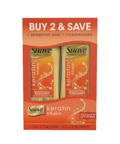 Suave Professionals Smoothing Shampoo and Conditioner Keratin Infusion 12.6 Oz Twin Pack